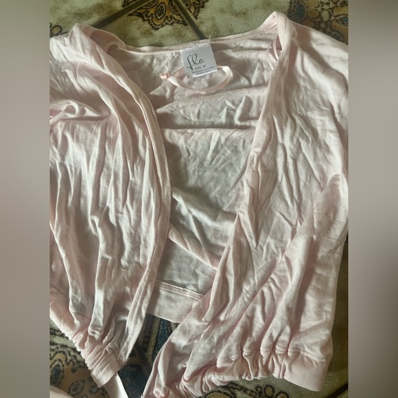Flo dancewear Crossover Long Sleeves Wrap Top in pink Medium gymnastics ballet - Picture 5 of 9